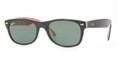 Ray Ban RB 2168F Sunglasses 101671 Blk Texture Red 52-18-145