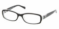 PRADA PR 10NV Eyeglasses ABY1O1 Blk 51-16-135