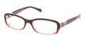 PRADA PR 10NV Eyeglasses ZXM1O1 Bordeaux 51-16-135