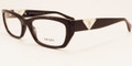 Prada PR10OVA Eyeglasses ZXM1O1 CHERRY Grad (5418)