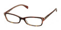 PRADA PR 12OV Eyeglasses FAK1O1 Havana 53-17-140