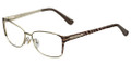 JIMMY CHOO 57 Eyeglasses 0FWX Gold Br Zebra 54-14-135