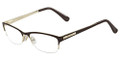 Jimmy Choo 58 Eyeglasses 0FZ6 Semi Matte Brown/Gold (5416)