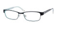 LIZ CLAIBORNE 362 Eyeglasses 01S6 Blk Blue 52-16-130