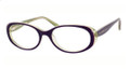 KATE SPADE JANNIE Eyeglasses 0X01 Eggplant Grn Dot 51-17-135