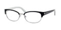 JUICY COUTURE 103 Eyeglasses 0DK1 Blk Ivory Pearl 51-17-135