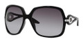 Christian Dior Volute 1/S-I Sunglasses 0D28HD Shiny Blk (6217)