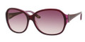 SAKS FIFTH AVENUE 66/S Sunglasses 0FA2 Plum Glitter 58-15-135
