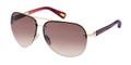 MARC JACOBS 399/S Sunglasses 09AG Gold Striped Burg 64-10-125