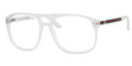GUCCI 1019 Eyeglasses 0RQP Crystal Wht 55-17-140