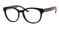 GUCCI 3547 Eyeglasses 051N Blk Red Grn 51-17-150