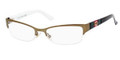 GUCCI 4213 Eyeglasses 05L3 Br Gold 53-17-135