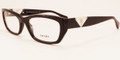 Prada PR10OVA Eyeglasses ZXM1O1 CHERRY Grad (5218)