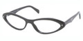 Prada Eyeglasses PR 08OV 1AB1O1 Gloss Blk 55MM