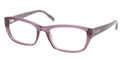Prada Eyeglasses PR 18OV 7WR1O1 Transp Violet 52MM