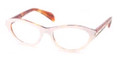 Prada Eyeglasses PR 18PV Nax1o1 Top Ivory/Light Havana Demo Lens 54MM