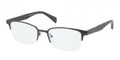 Prada Eyeglasses PR 50PV 1BO1O1 Shiny 53MM