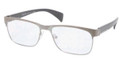Prada Eyeglasses PR 61PV LA71O1 Brushed Gunmtl 53MM