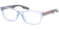 Prada Sport Eyeglasses PS 06CV EAT1O1 Azure Transp 52MM