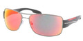 Prada Sport Sunglasses PS 53NS 5AV6Y1 Gunmtl 65MM