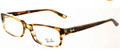 Ray Ban Eyeglasses RX 5187 5164 Beige Transp Brow Demo Lens 50MM