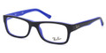 Ray Ban Eyeglasses RX 5268 5179 Top Blk On Blue Demo Lens 48MM