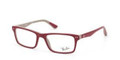 Ray Ban Eyeglasses RX 5288 5178 Top Bordeaux On Grey Demo Lens 50MM