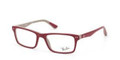 Ray Ban Eyeglasses RX 5288 5178 Top Bordeaux On Grey Demo Lens 52MM