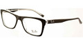 Ray Ban Eyeglasses RX 5289 2034 Top Blk On Transpare Demo Lens 48MM