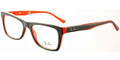 Ray Ban Eyeglasses RX 5289 5180 Top Grey On Red Demo Lens 50MM