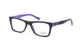 Ray Ban Eyeglasses RX 5289 5181 Top Blk On Violet Demo Lens 48MM