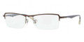 Ray Ban Eyeglasses RX 6233 2713 Matte Br Gunmtl 52MM