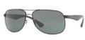 Ray Ban Sunglasses RB 3502 002 Blk Crystal Grn 61MM