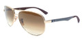 Ray Ban Sunglasses RB 8313 001/51 Arista Crystal Br Grad 61MM