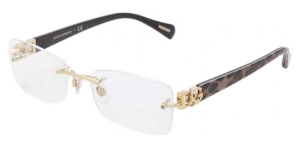 Dolce & outlet gabbana rimless eyeglasses