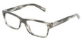 Dolce Gabbana Eyeglasses DG 3129 2596 Striped Gray 53MM