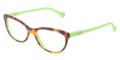 D&G Eyeglasses DD 1245 2687 Havana On Grn 51MM