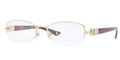 Versace Eyeglasses VE 1206B 1252 Pale Gold 51MM