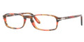 Persol Eyeglasses PO 3035V 975 Br Striped Red 51MM
