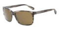Giorgio Armani Sunglasses AR 8016 503573 Striped Gray Br 58MM
