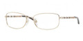 Burberry Eyeglasses BE 1221 1145 Burberry Gold 52MM