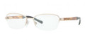 Burberry Eyeglasses BE 1222 1145 Burberry Gold 51MM