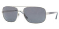 Burberry Sunglasses BE 3064 116687 Brushed Slv 60MM