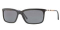 Burberry Sunglasses BE 4137 300187 Shiny Blk Grey 57MM