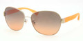 Coach Sunglasses HC 7016 911195 Gold/Orange Grey Orange Grad 61MM