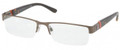 Polo Eyeglasses PH 1117 9147 Brushed Br 54MM