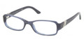 Ralph Lauren Eyeglasses RL 6075 5276 Blue Transp 52MM