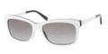 Ralph Lauren Sunglasses RL 8093 539211 Top Wht/Blk Grey Grad 56MM