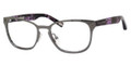 Marc Jacobs Eyeglasses 416 09EA Ruthenium Plum Blk Wht 52MM