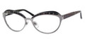 Yves Saint Laurent Eyeglasses 6371 0PL9 Ruthenium Blk Panther 55MM